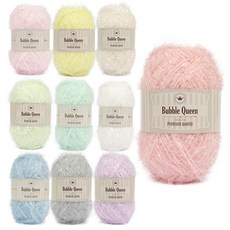 brandyarn Bubble Queen系列 菜瓜布線, 1~10號Baby Pastel Color, 1組
