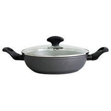 tvs Solida IH感應雙耳淺湯鍋+鍋蓋, 24cm, 混色