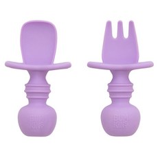 범킨스 베이비 스푼 + 포크 세트, 라벤더, 1세트