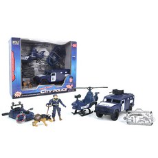 Wooto 迷你車警察角色扮演玩具套組, 混色