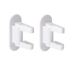 사각턱 문손잡이 안전잠금장치 BSL-18-004, 화이트, 2개