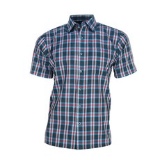 Ferra US 男士羊毛粉彩格紋短袖高爾夫襯衫 CTYJ2015M0