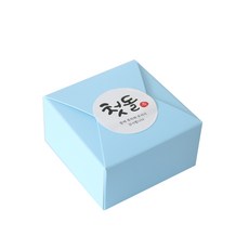 包裝盒 100入+貼紙 100入組, 盒子（藍色），貼紙（混色）, 1套