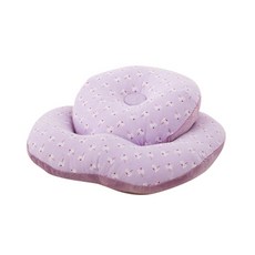 ARYKO 多功能花朵圖案頸枕, 淺紫色