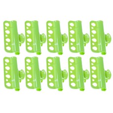 마켓피오 4홀 빨래봉 집게, 10개, 그린