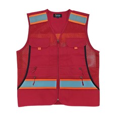 RACOS 安全背心紅色 RC-2037, 1個