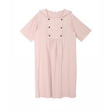 iyaan 孕婦雙排扣短袖連身裙