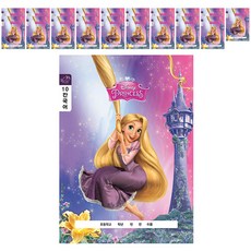 Rapunzel 迪士尼公主10韓國小學生筆記本, 混合顏色, 20個
