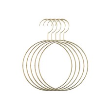 더플로우 북유럽 도형 철제 옷걸이, 써클골드, 5개