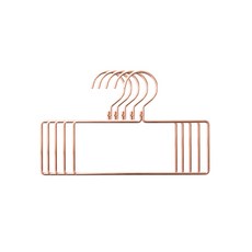 더플로우 북유럽 도형 철제 옷걸이, 스퀘어로즈골드, 5개입