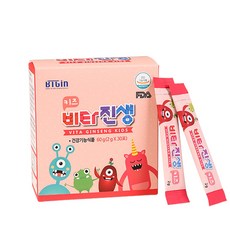 BTGin Vita Ginseng Kids紅蔘飲, 2g, 30條