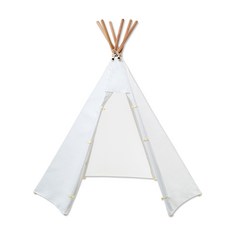 루카텐트 유아동 인디언 놀이 텐트 + LED 등 세트, 아이보리, 1개
