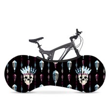 아리코 자전거 오염방지 실내보관 커버, 해골, 1개