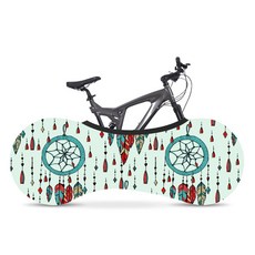 아리코 자전거 오염방지 실내보관 커버, 민트드림, 1개