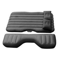 車宿露營充氣床墊+平整氣墊套組, 1套, 黑色