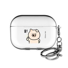트라이코지 귀염뽀쨕 시즌5 투명 에어팟프로 클리어케이스 + 키링, 꿀, 1개
