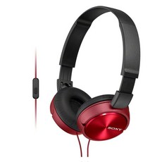 SONY 索尼 可折疊耳機, 紅色的, MDR-ZX310AP