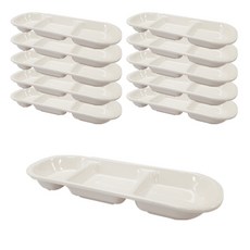 ABM 3格醬料碟, 單色, 11個