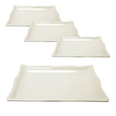 에이비엠코리아 회 접시, 흰색, 4개