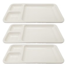 abm 三格方形盤, 單一顏色, 3個