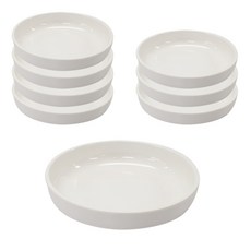 ABM 굽도자기 접시 6반, 8개