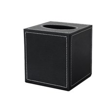 皮革衛生紙盒, 黑色的