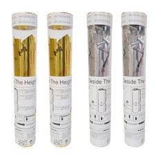 웨딩폭죽 플라워샤워 파티꽃가루 2종 x 2p, 은박골드 + 은박실버, 1세트