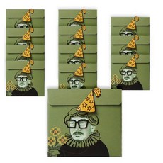 Somssi 微笑世宗大王迷你錢信封, 12個, 混合顏色