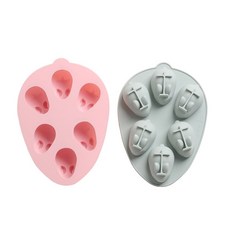 Owen兔子製冰模具 2種組, 藍色, 粉色, 1套