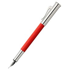 GRAF VON FABER-CASTELL Guilloche 印度鋼筆, F, 紅色的