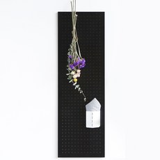 takongpan 室內裝飾洞洞板 素色 300 x 900 mm, 1個, 黑色