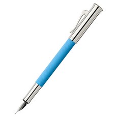 GRAF VON FABER-CASTELL Guilloche Gulf 鋼筆, F, 藍色