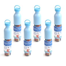 民畫水性簽字筆12色, 藍色, 6個