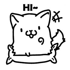 草叢圖形重點貼紙 動物大圖標 05, 黑色