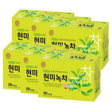 우리차 현미녹차, 1.2g, 200개입, 6개
