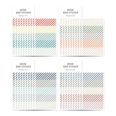 walgadaks Wow Bar 4款貼紙 各10入, 斜A, 1套