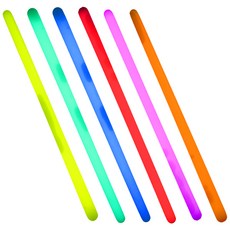 LivingDA 螢光棒 35cm, 紅色, 綠色, 橘色, 粉紅色, 藍色, 黃色, 6個