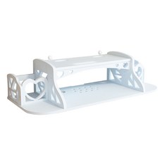 페어링 하트 셋탑박스 정리함, 1개, 화이트