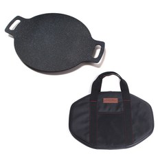 모루 스노우펄 코팅 그리들 팬 290 + 수납 가방 세트, 1세트