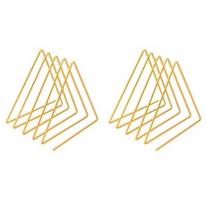 앤티스 모던 삼각 인테리어 북앤드 2p, 골드