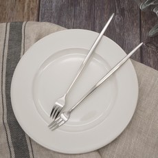 TABLE Art. 韓國製 Abella 霧面銀長叉, 單一顏色, 2個