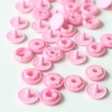 SUN GRIP 彩色四合扣 9mm, 粉色的, 40個