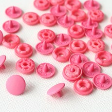 SUN GRIP 彩色四合扣 9mm, 深粉色, 40個