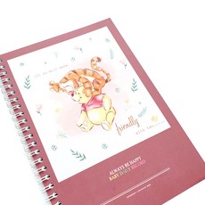 제이밀크 쌍둥이 수유일지 정다운 사랑둥이들 Pooh, 혼합색상, 1개