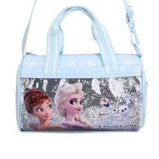 冰雪奇緣2亮片圓筒游泳包