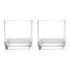 Dawoo F&G 方形玻璃花瓶 1010 2入, 單一顏色