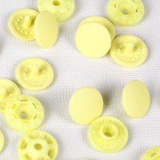 SUN GRIP 塑膠T形鈕扣 13mm, 淺黃色, 40入