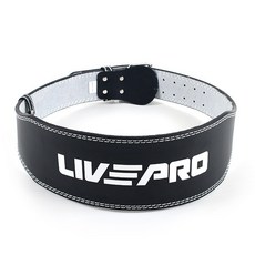 LIVEPRO 舉重腰帶 LARGE, 黑色的