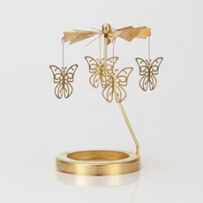 콩 K Items 03 나비 캔들 회전 토퍼 중, 골드