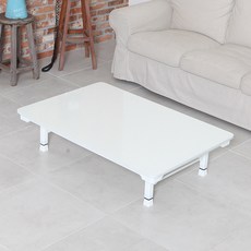 벨라홈 LPM 샤르망 5단 높이조절형 접이식 교자상 1200 x 800 mm, 화이트